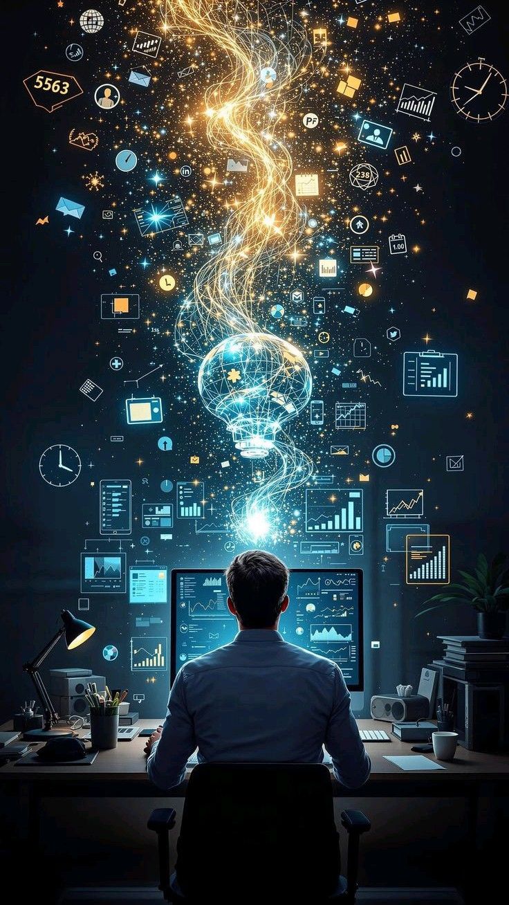 Software engineer reviewing live data dashboards across multiple screens